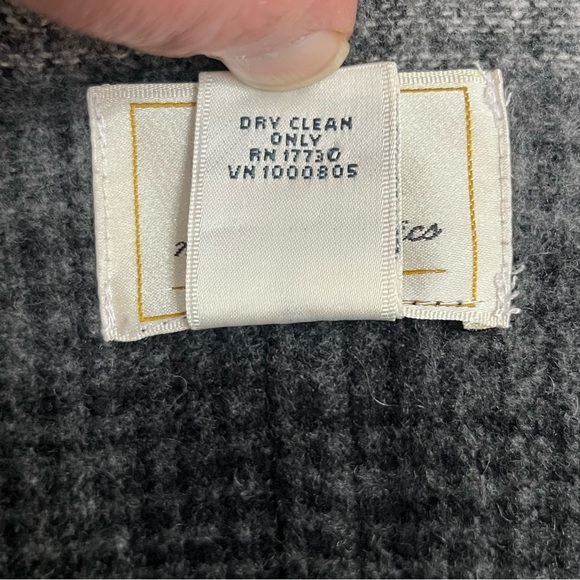 Women’s Vintage Field Manor Wool Blend Open Front Jacket Coat Size 6 Gray - Picture 3 of 8